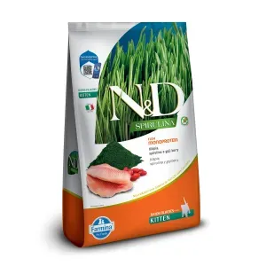 Ração N&D Spirulina Gatos Filhotes Tilápia - 1,5 kg
