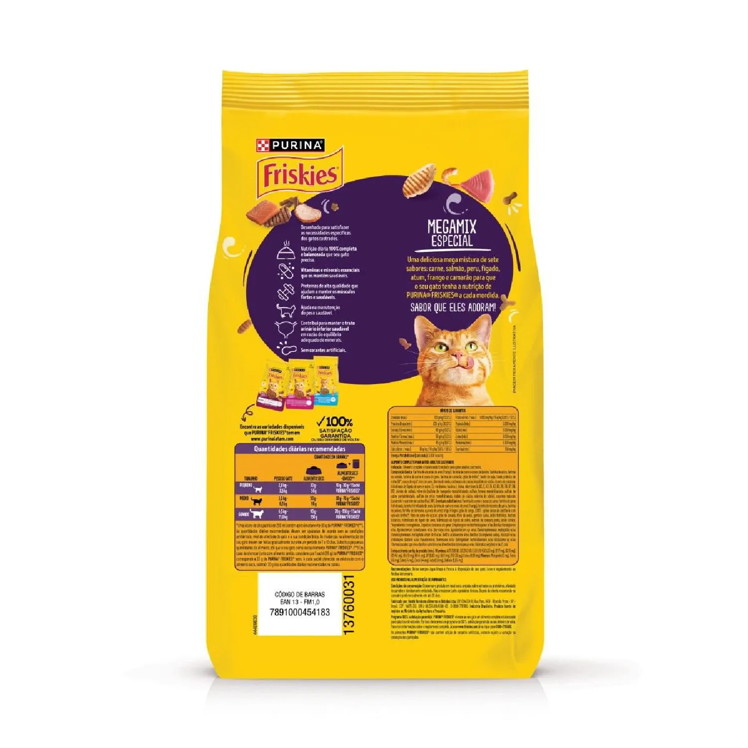 Ração Friskies Gatos Adultos Castrados Megamix