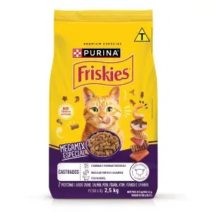 Ração Friskies Gatos Adultos Castrados Megamix