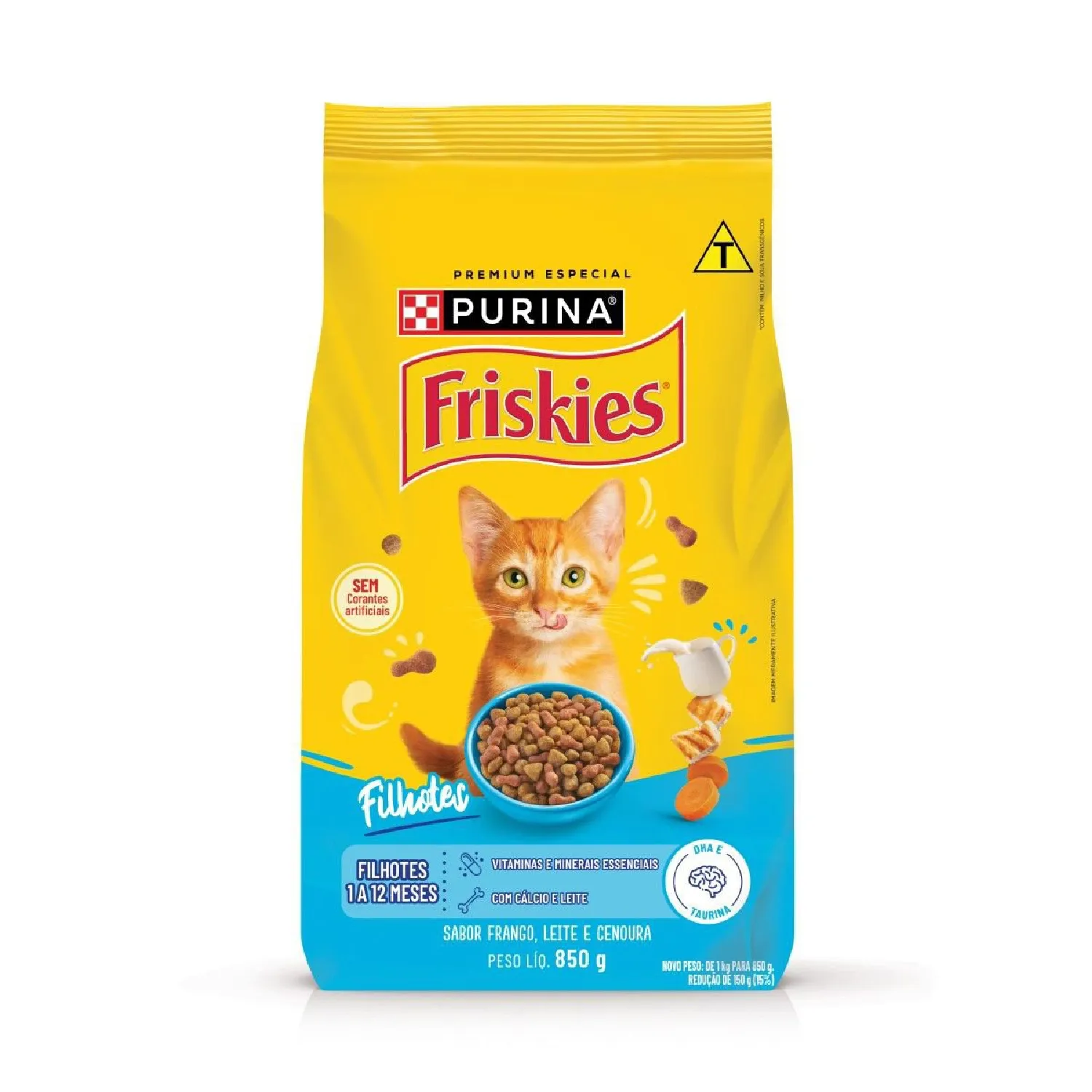 Ração Friskies Gatos Filhotes Frango e Leite
