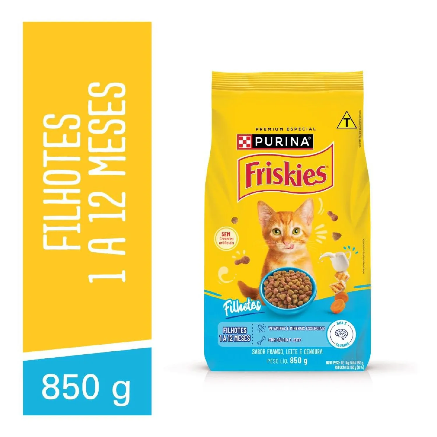 Ração Friskies Gatos Filhotes Frango e Leite