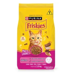 Ração Friskies Gatos Adultos Mix de Carnes