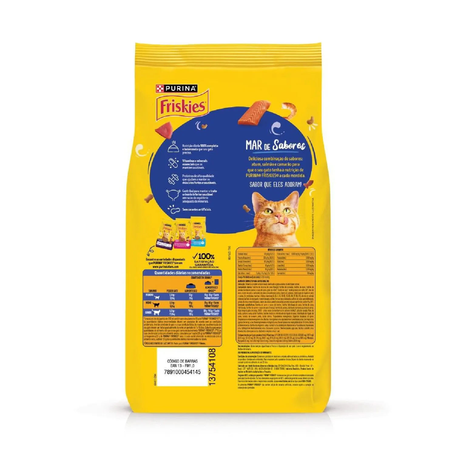 Ração Friskies Gatos Adultos Mar de Sabores
