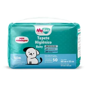Tapete Higiênico MyHug Baby Slim 60X55 cm para Cães Filhotes
