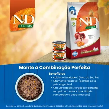 Racao-Umida-N-D-Pumpkin-Caes-Frango-Abobora-e-Roma-monte-a-combinacao-perfeita