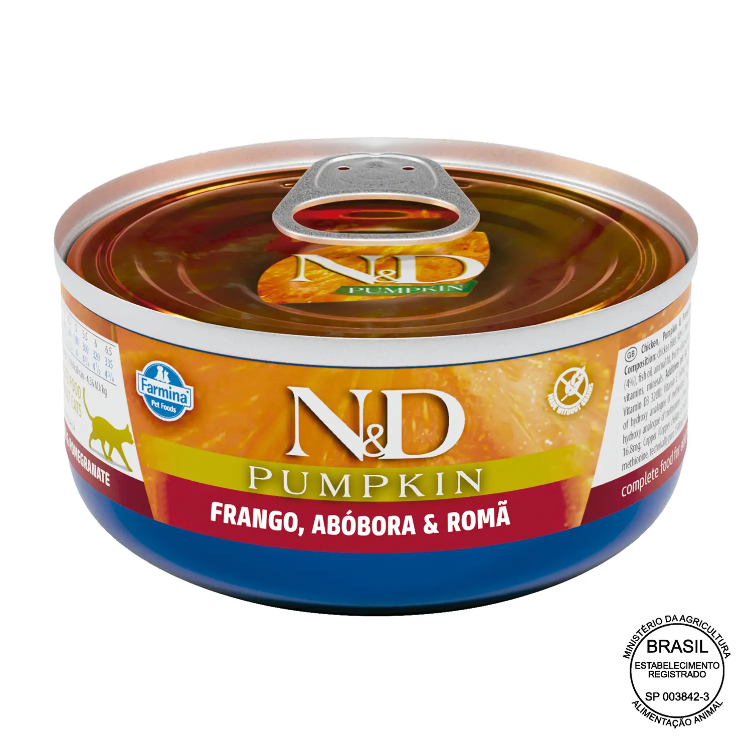 Racao-Umida-N-D-Pumpkin-Gatos-Adultos-Frango-Abobora-e-Roma-com-selo