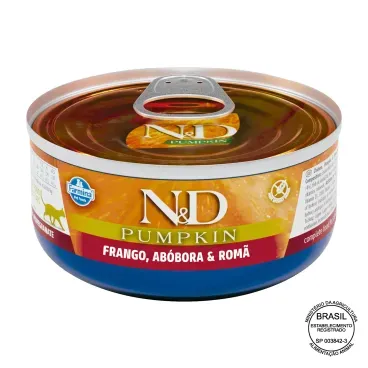 Racao-Umida-N-D-Pumpkin-Gatos-Adultos-Frango-Abobora-e-Roma-com-selo