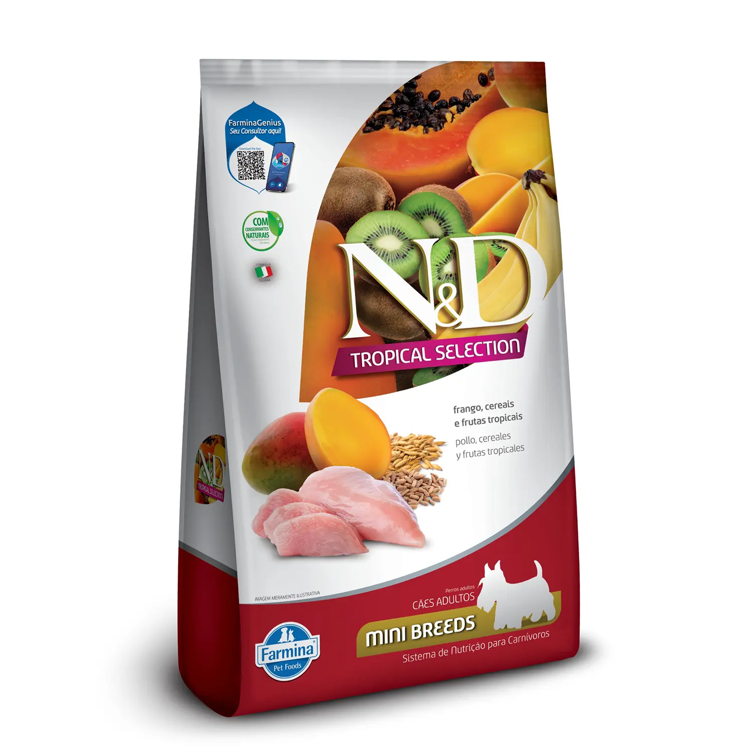 Racao-N-D-Tropical-Selection-Caes-Adultos-Mini-Frango