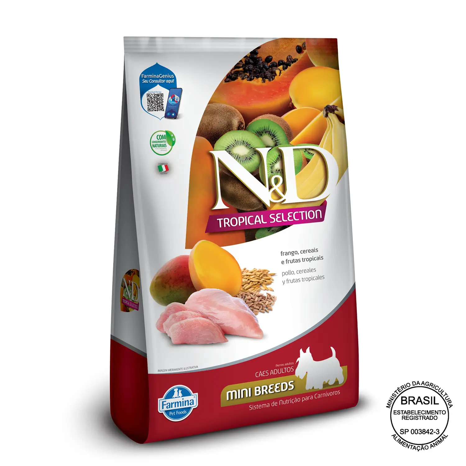 Racao-N-D-Tropical-Selection-Caes-Adultos-Mini-Frango-com-selo
