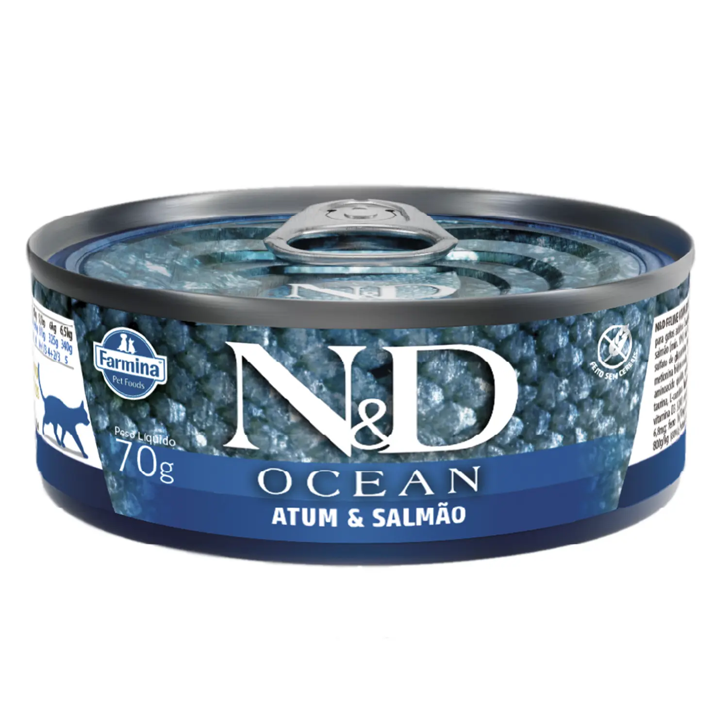 Ração Úmida N&D Ocean para Gatos Adultos Atum e Salmão