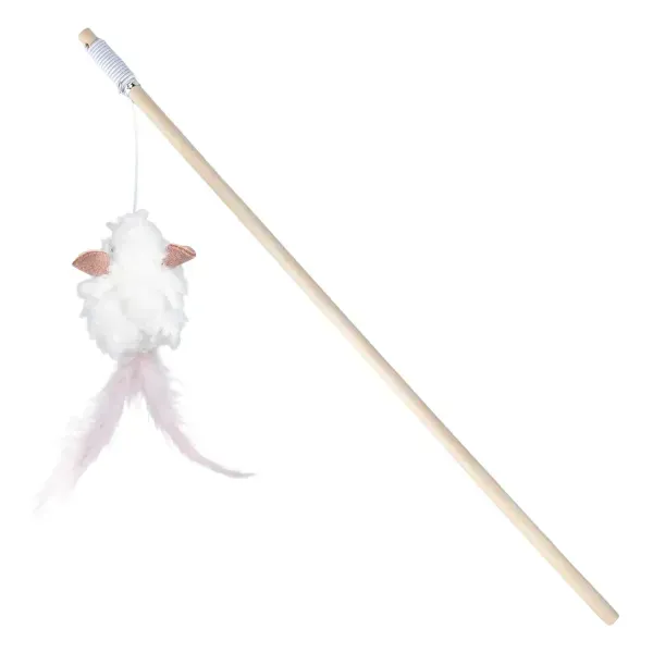 Varinha para Gatos Pelúcia e Pena Flicks Único