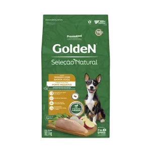 Ração Golden Seleção Natural Cães Adultos Porte Pequeno Frango com Batata-Doce