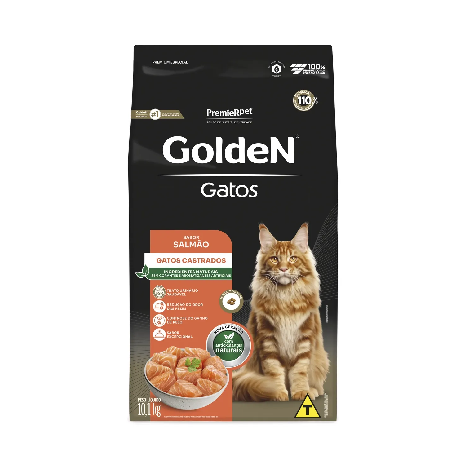 Ração Golden Gatos Castrados Salmão