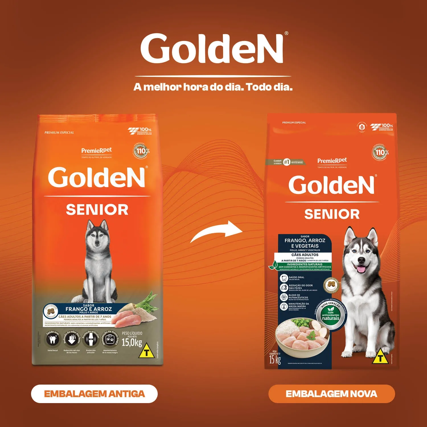 Ração Golden Fórmula Sênior Frango e Arroz