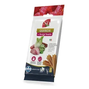 Petisco Dental N&amp;D Quinoa Cães Médios e Grandes Cordeiro, Quinoa, Erva-doce, Hortelã e Alcachofra - 100 g