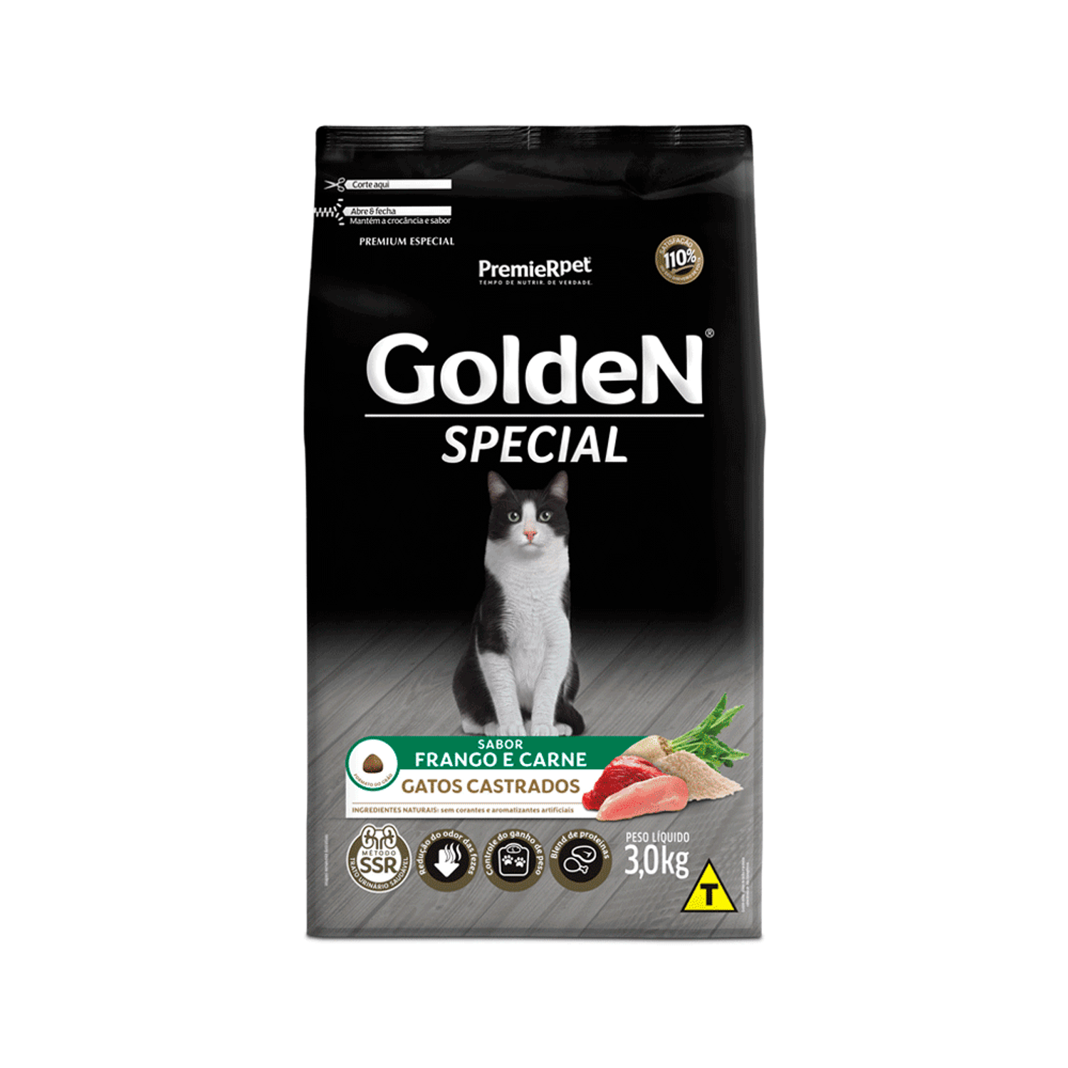Racao-Golden-Special-Gatos-Adultos-Castrados-Frango-e-Carne-3kg-Frente