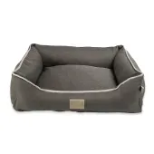 Cama Tecido Resistente Fábrica Pet Cinza