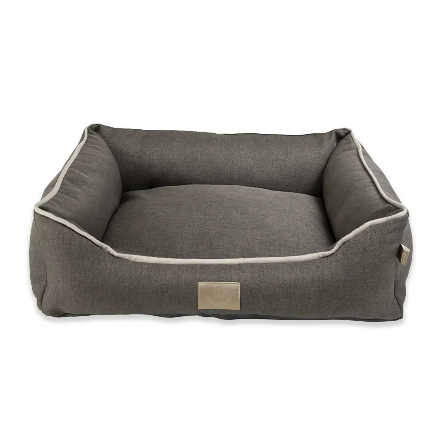 Cama Tecido Resistente Fábrica Pet Cinza