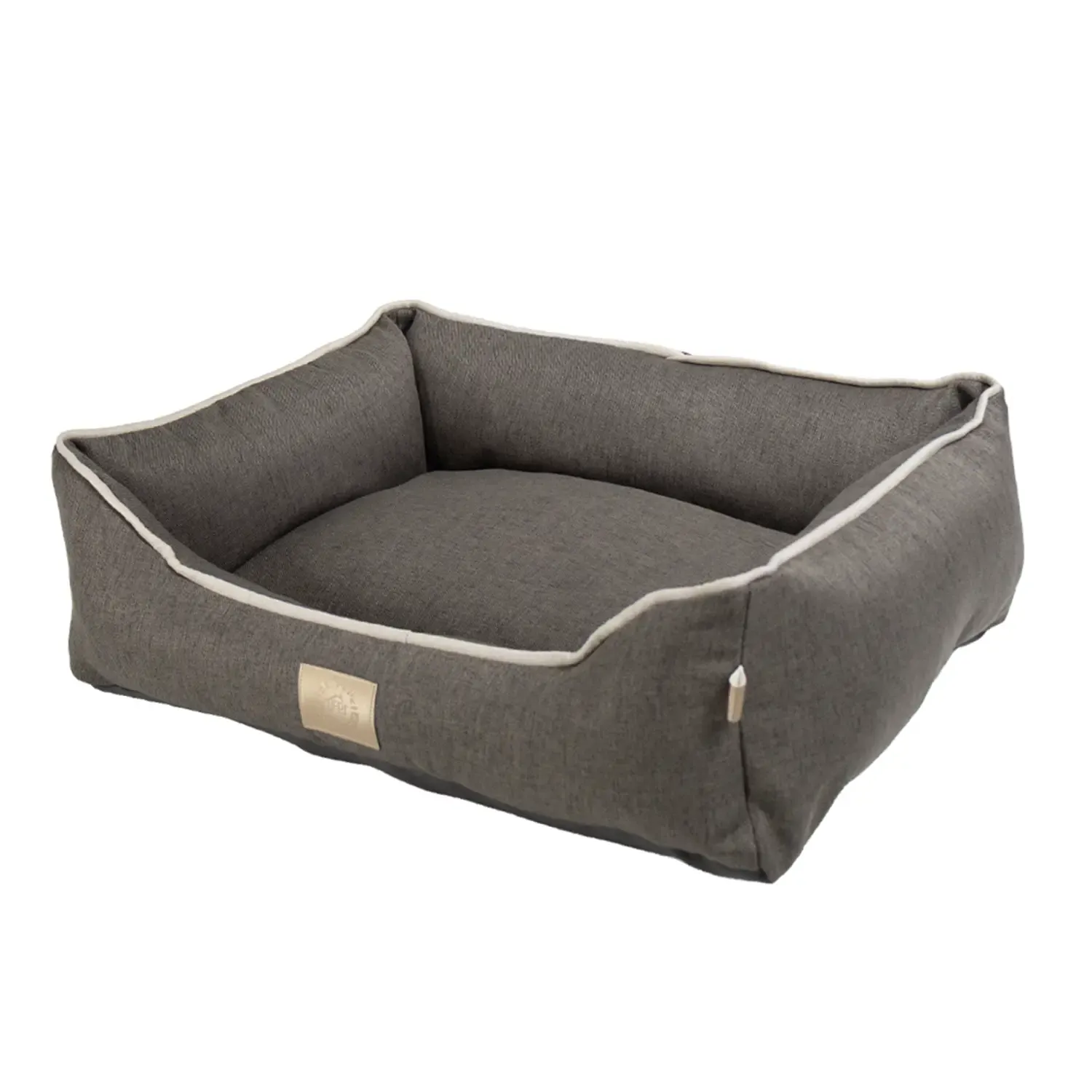 Cama Tecido Resistente Fábrica Pet Cinza