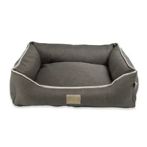 Cama Tecido Resistente Fábrica Pet Cinza
