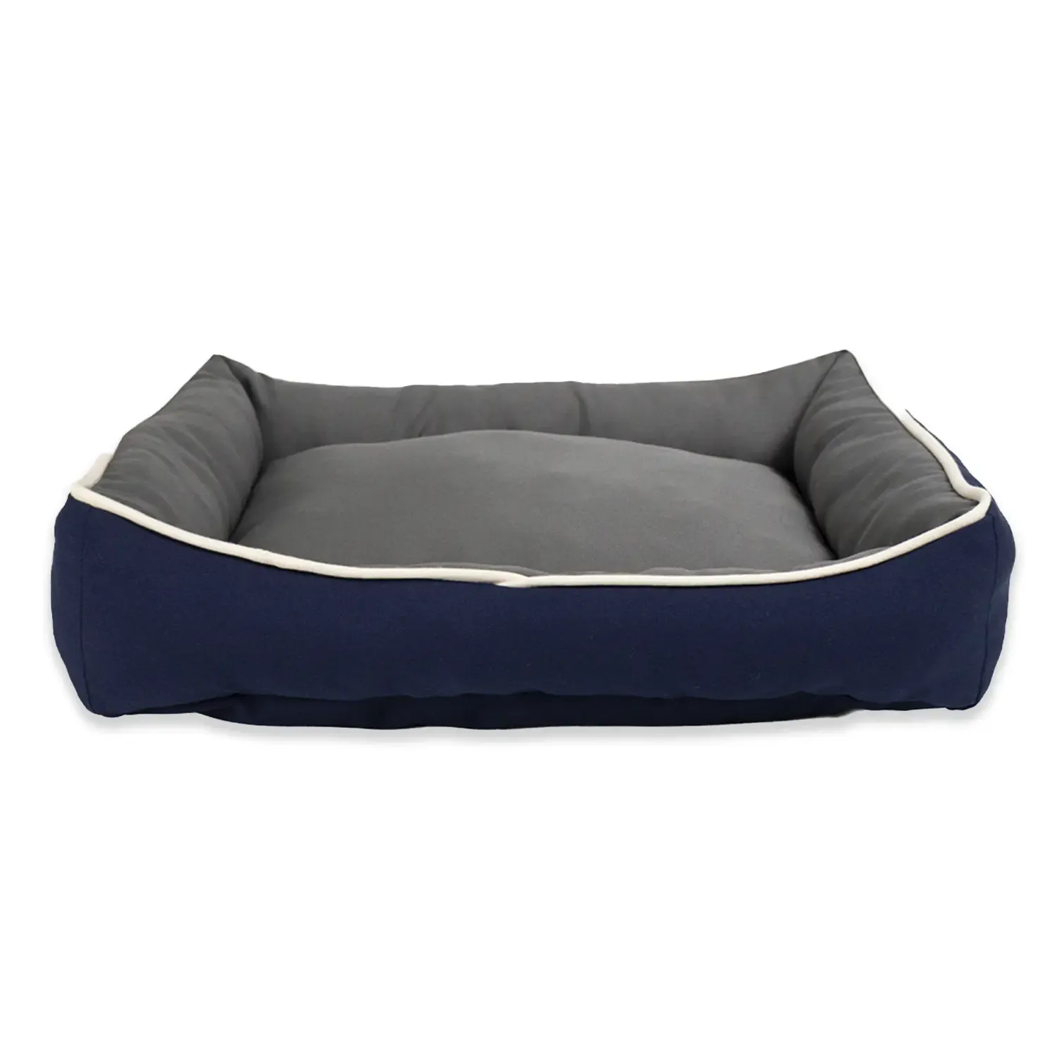 Cama Bicolor Fábrica Pet Azul e Cinza
