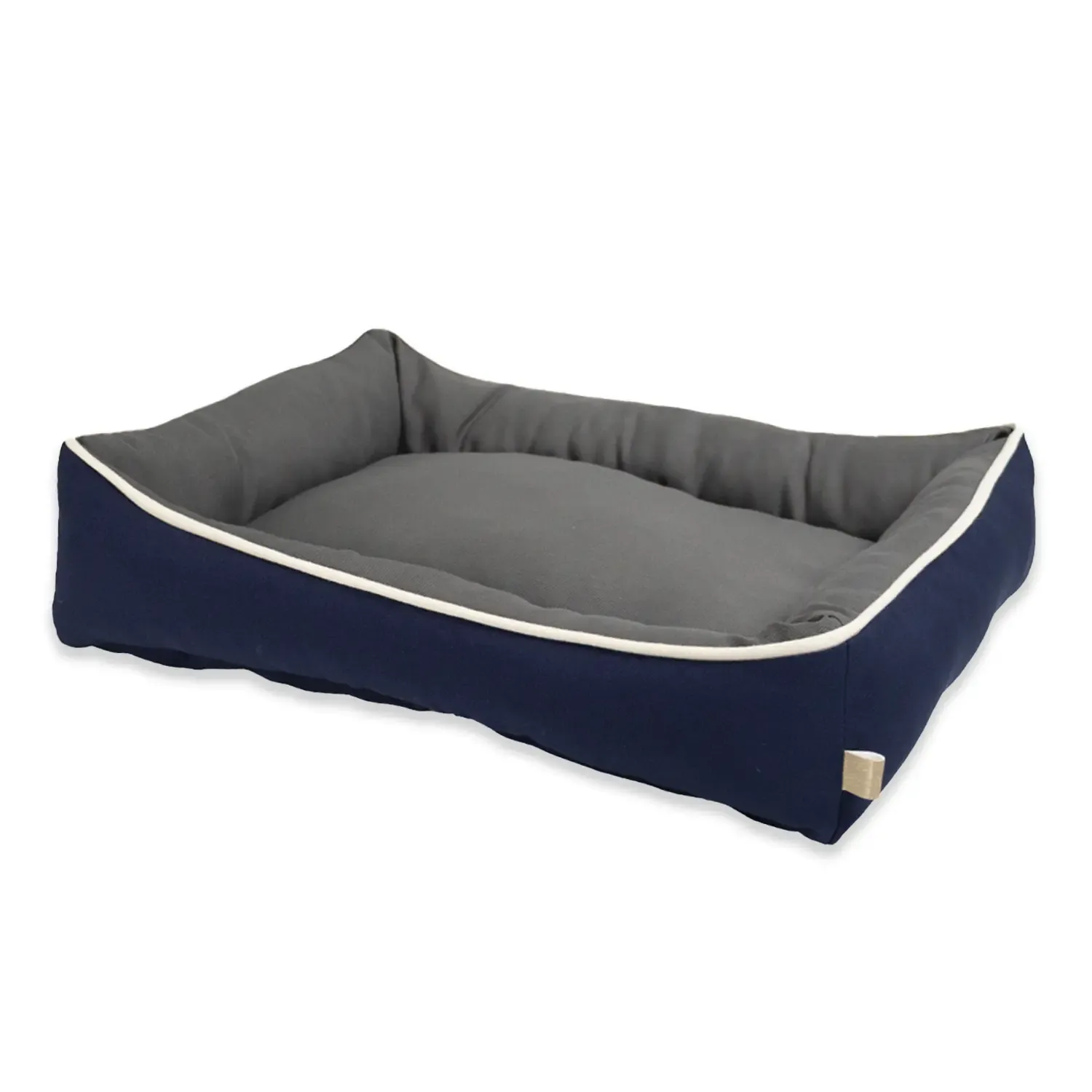 Cama Bicolor Fábrica Pet Azul e Cinza