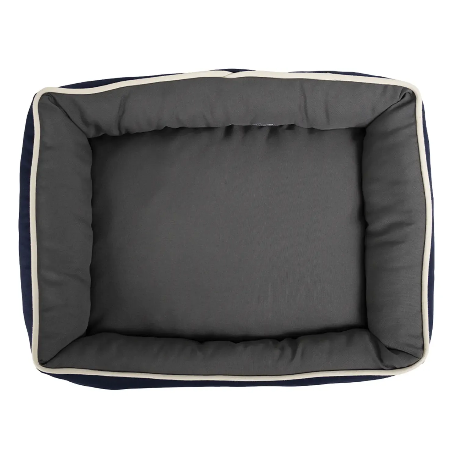 Cama Bicolor Fábrica Pet Azul e Cinza