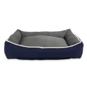 Cama Bicolor Fábrica Pet Azul e Cinza