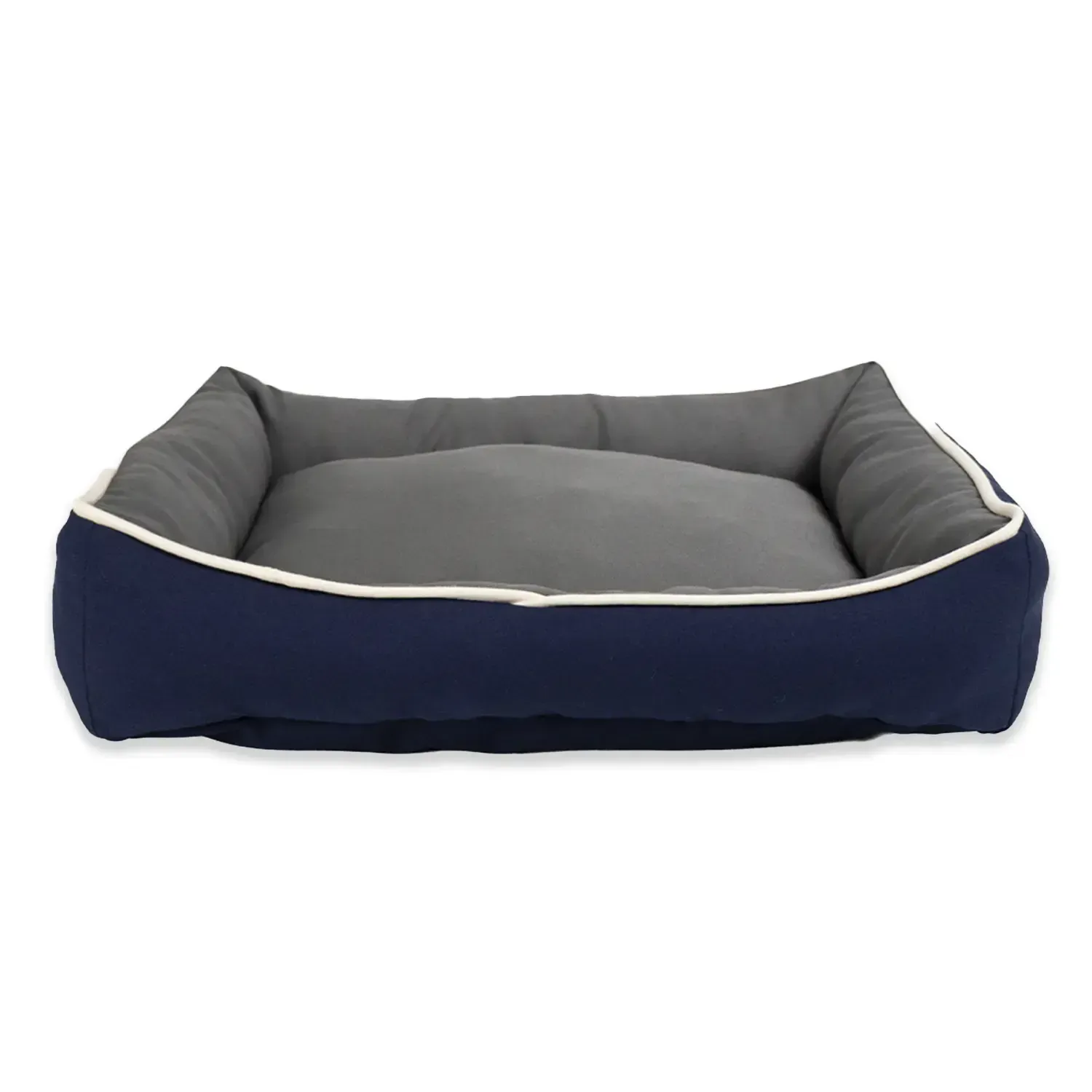 Cama Bicolor Fábrica Pet Azul e Cinza