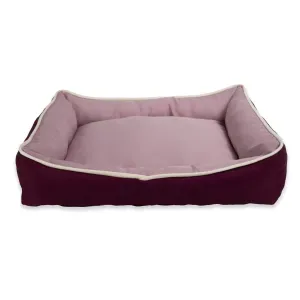 Cama Bicolor Fábrica Pet Rosa e Vinho