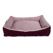 Cama Bicolor Fábrica Pet Rosa e Vinho
