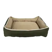 Cama Bicolor Fábrica Pet Verde e Caqui