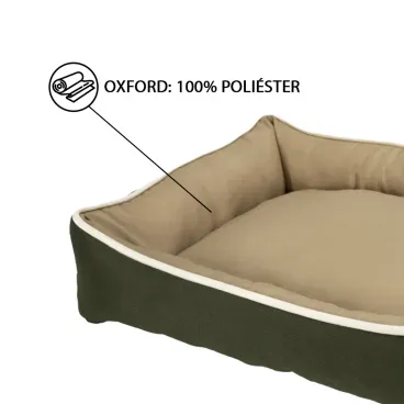 Cama-Bicolor-Fabrica-Pet-Verde-e-Caqui-tecido-oxford-100--poliester
