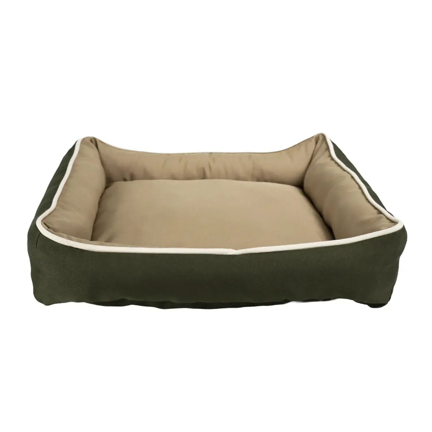Cama Bicolor Fábrica Pet Verde e Caqui