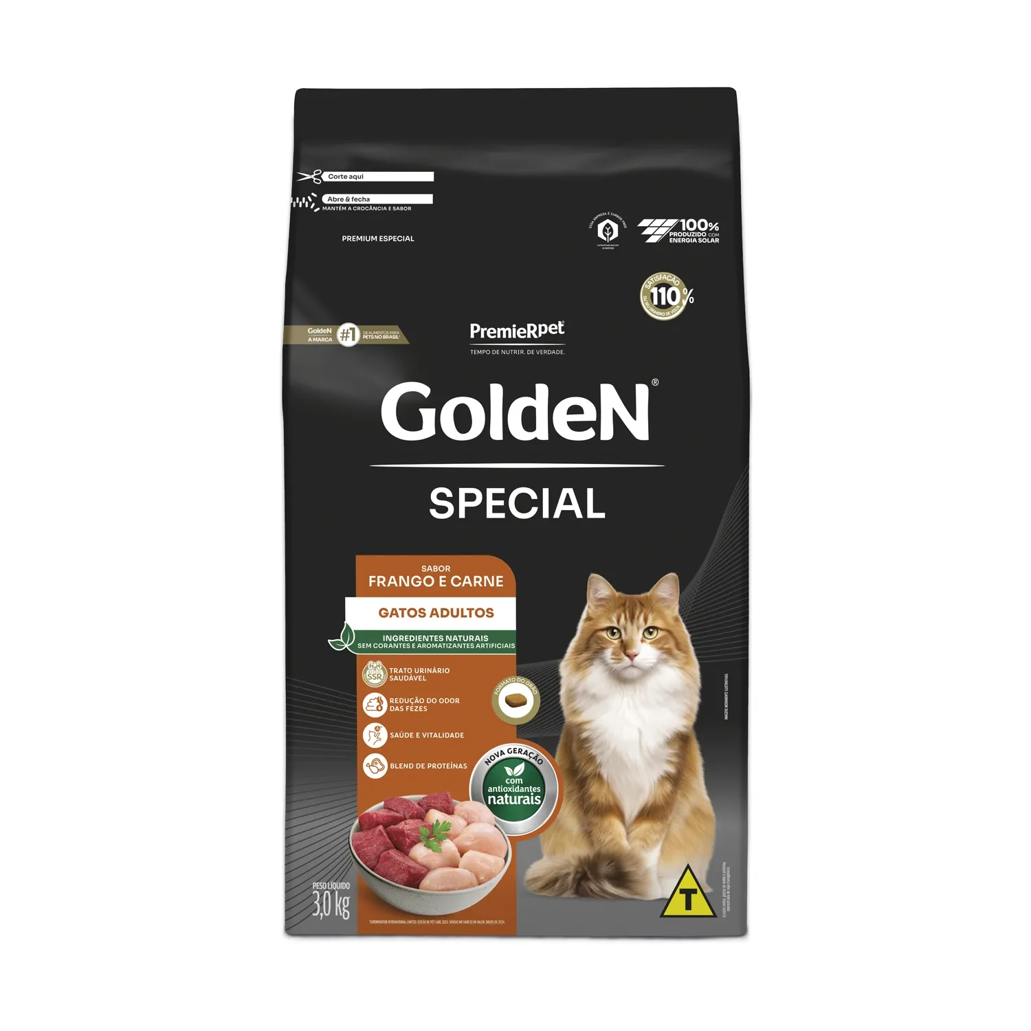 Ração Golden Special Gatos Adultos Frango e Carne