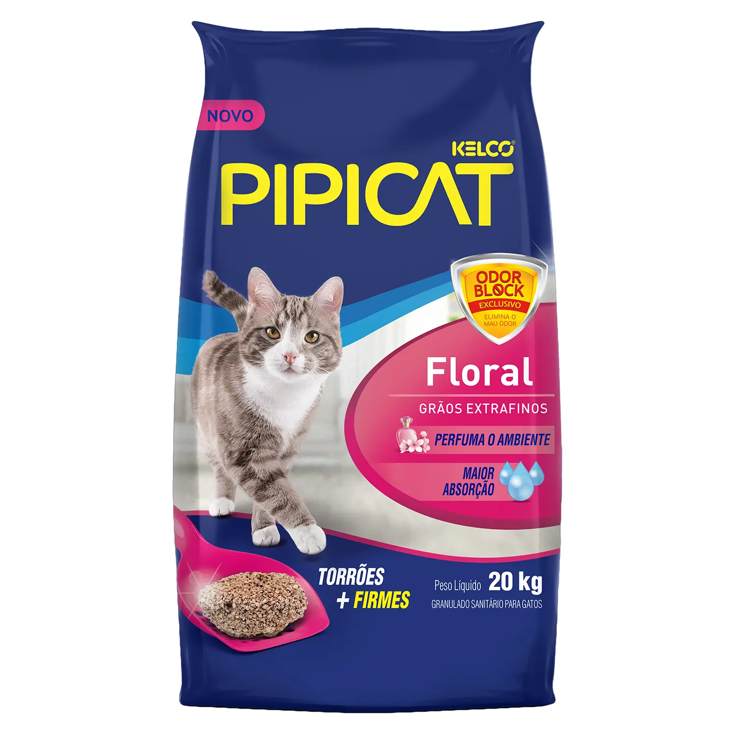Embalagem de Pipicat Perfumada Floral