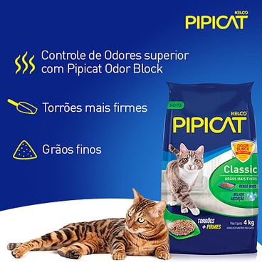Granulado-Sanitario-para-Gatos-Pipicat-Classic-Informacoes