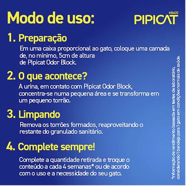 Granulado-Sanitario-para-Gatos-Pipicat-Classic-Modo-de-Uso