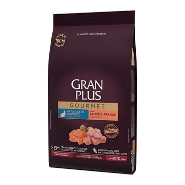 Racao-Gran-Plus-Gourmet-Gatos-Adultos-Castrados-Salmao-e-Frango