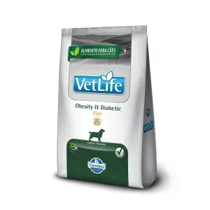 Ração Vet Life Natural para Cães Obesidade e Diabete Peixe