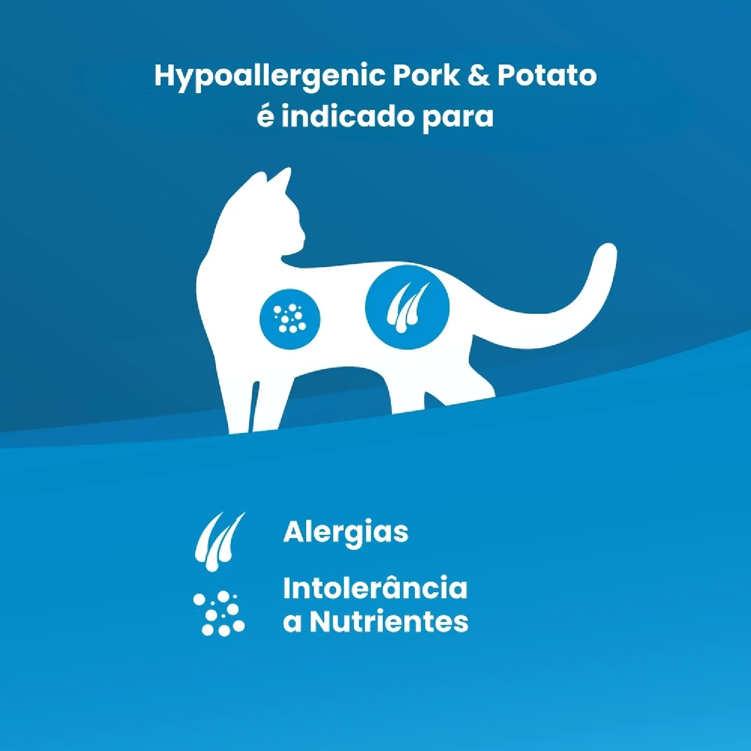 Ração Vet Life Natural Gatos Adultos Hypoallergenic Porco e Batata
