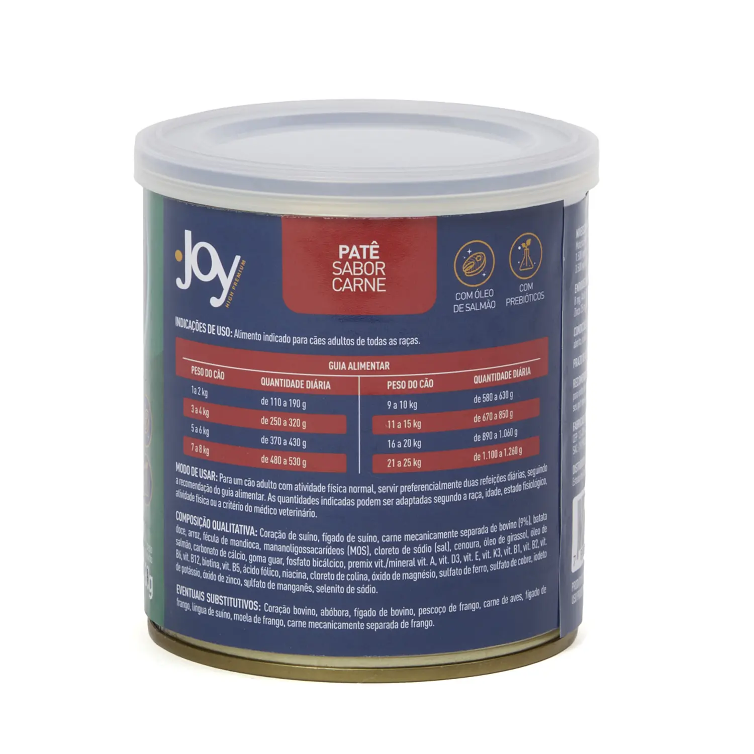 Ração Úmida Joy Patê para Cães Adultos Carne