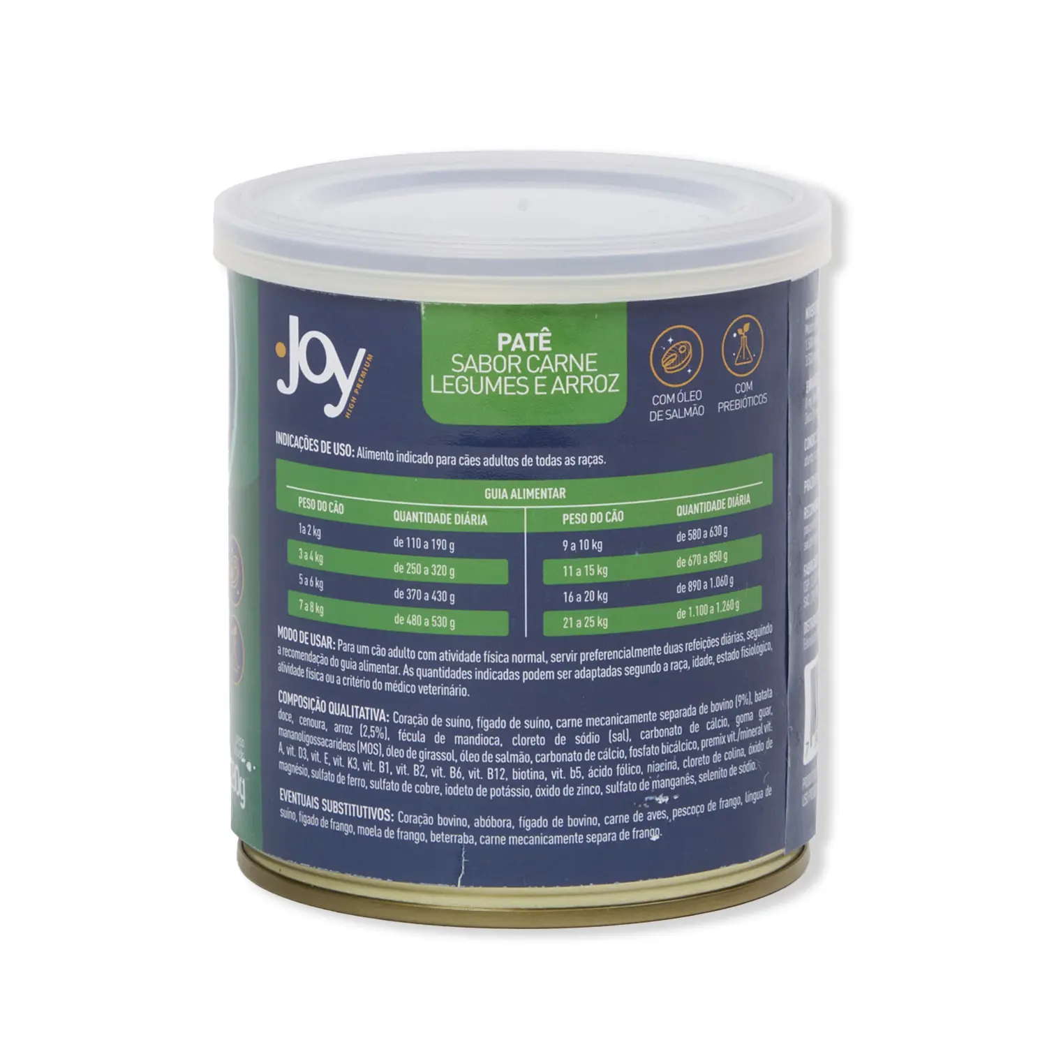 Ração Úmida Joy Patê para Cães Adultos Carne e Vegetais