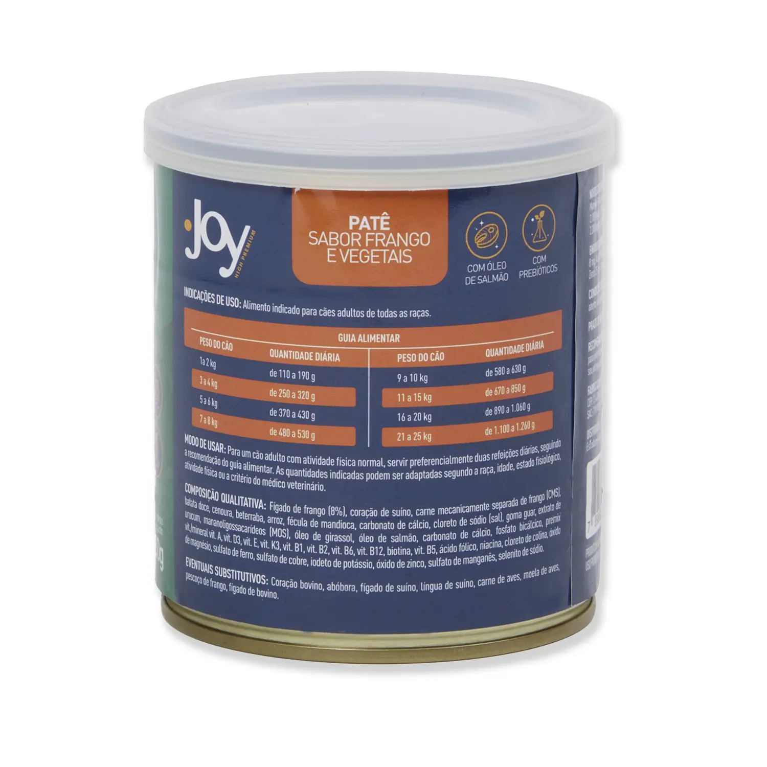 Ração Úmida Joy Patê para Cães Adultos Frango e Vegetais