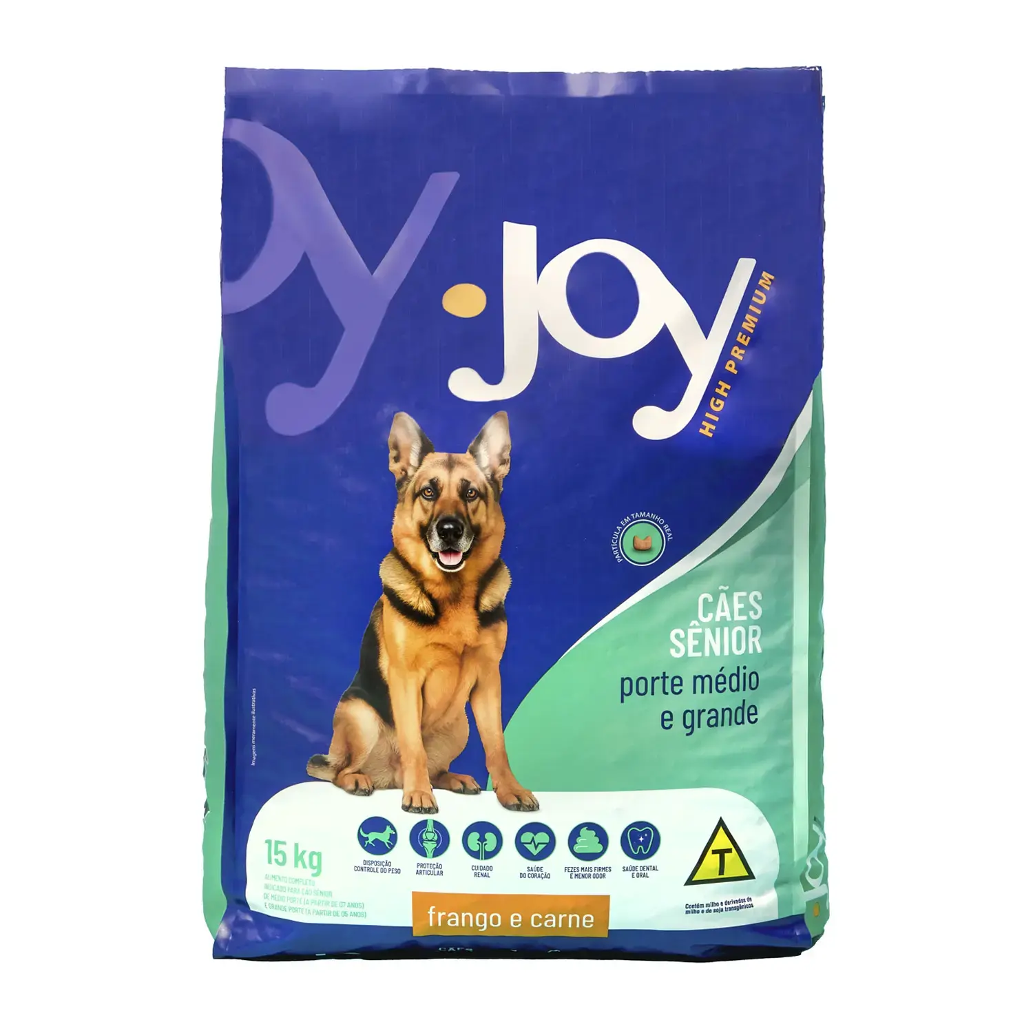 Ração Joy High Premium Cães Sênior Raças Médias e Grandes Frango e Carne