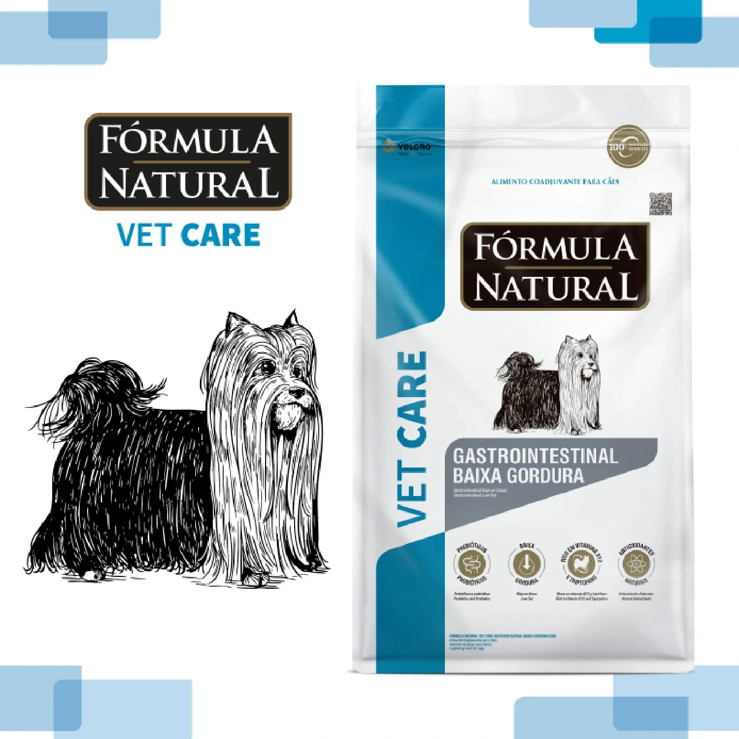 Ração Fórmula Natural Vet Care Cães Adultos Gastrointestinal Baixa Gordura