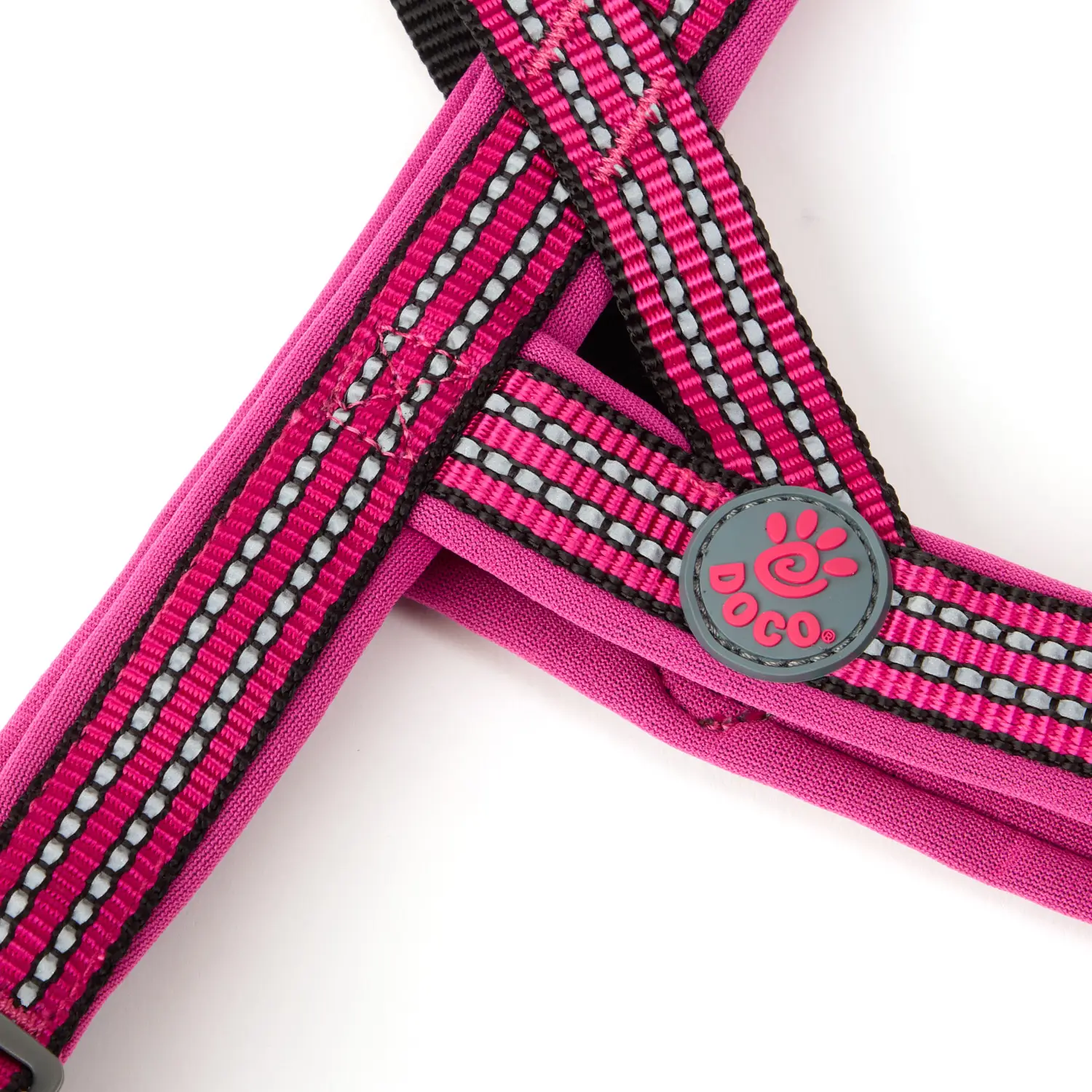 Peitoral-Refletivo-para-Caes-Vario-Neoprene-Doco-Rosa-2