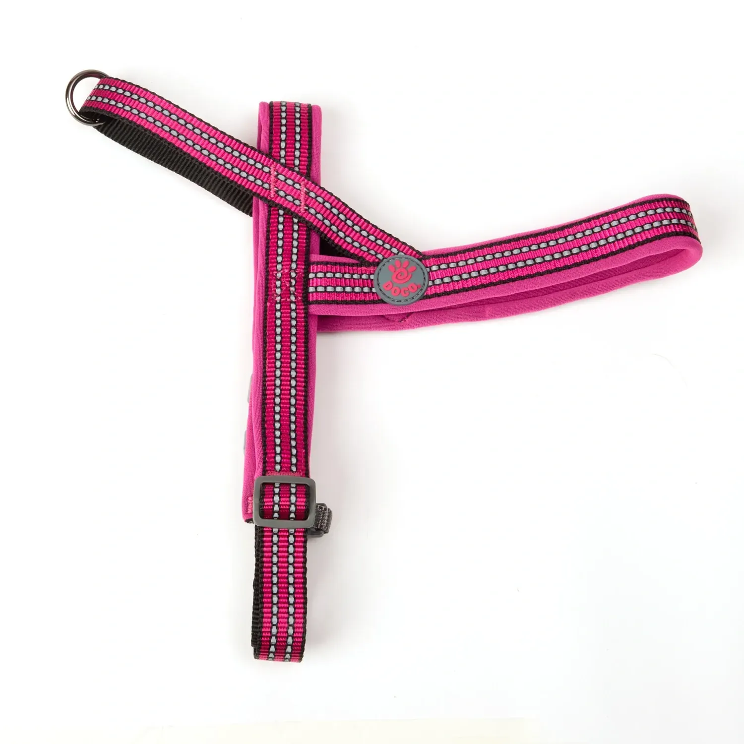 Peitoral Refletivo para Cães Vario Neoprene Doco Rosa