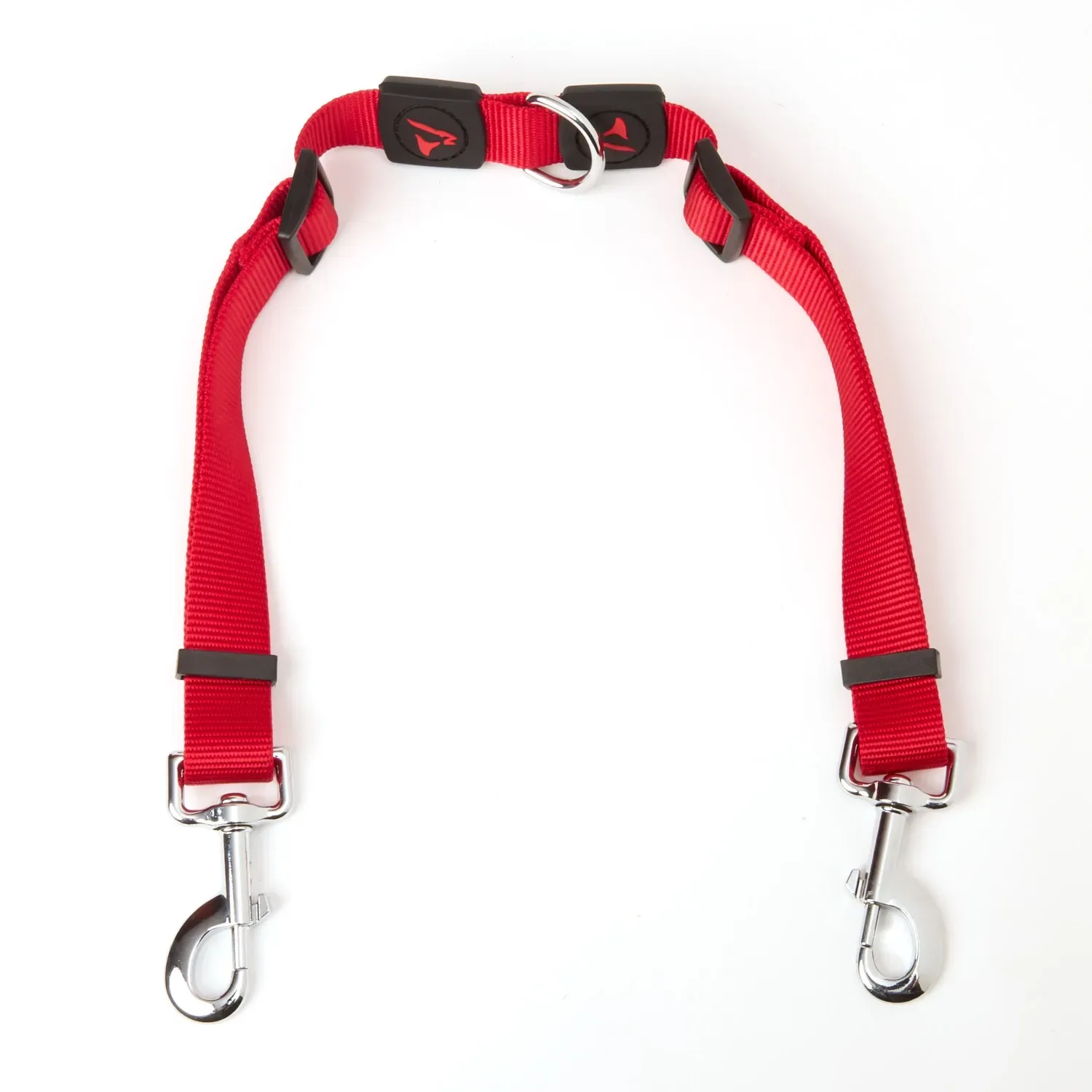 Guia-Dupla-Ajustavel-Nylon-para-Caes-Signature-Doco-Vermelho-2