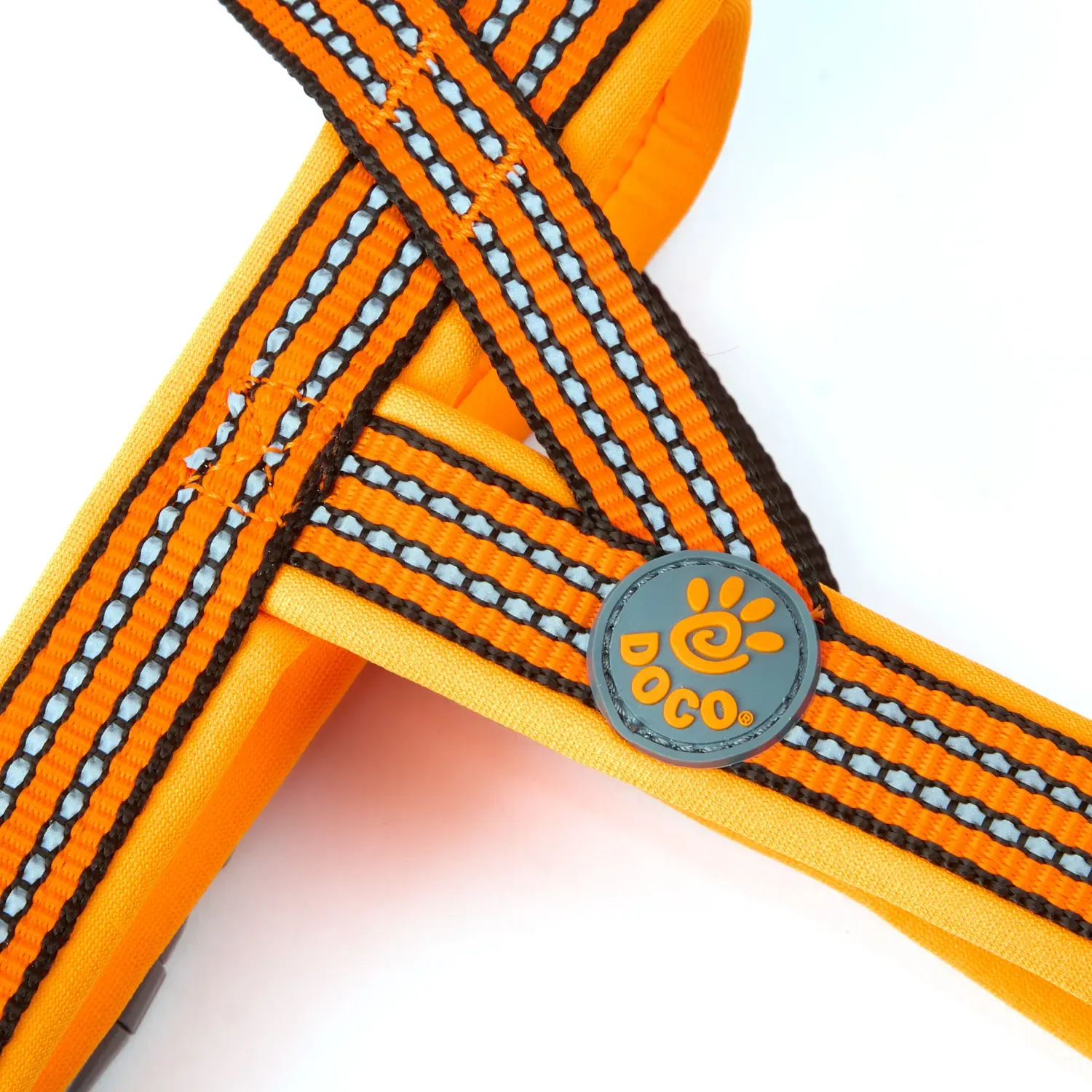 Peitoral Refletivo para Cães Vario Neoprene Doco Laranja
